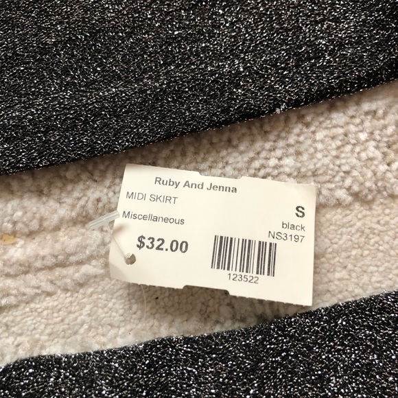 Sparkle Crop Top Skirt Matching Set Small - Picture 6 of 12